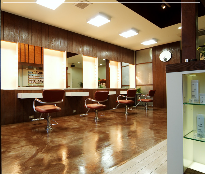 小牧市の「ヘア ジュール」｜美容院の店舗デザインは名古屋のボギーズ設計事務所