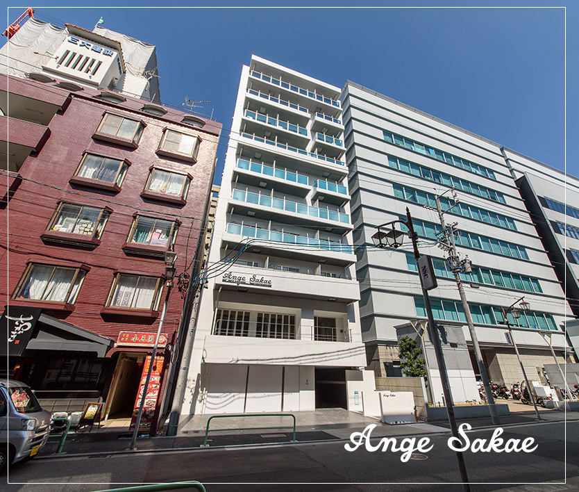 名古屋の「アンジュサカエ」｜店舗付きマンションデザインはスーパーボギー