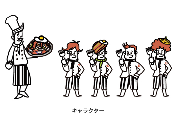 飲食店の店舗デザイン｜あんかけ太郎のキャラクター