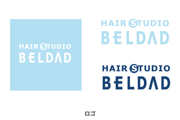 美容院の店舗デザイン｜ヘアスタジオ ベルダのロゴマーク