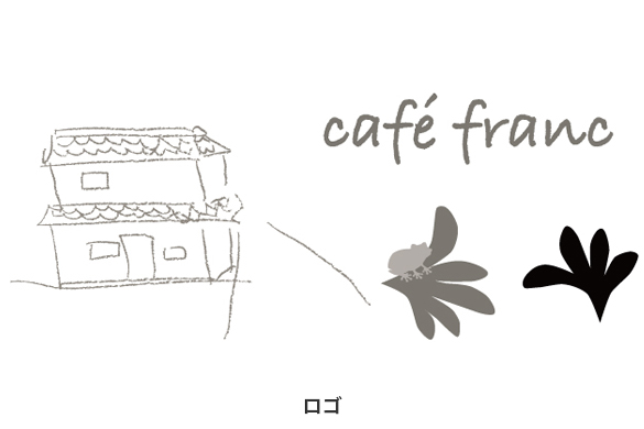 飲食店の店舗デザイン｜カフェフランのロゴマーク