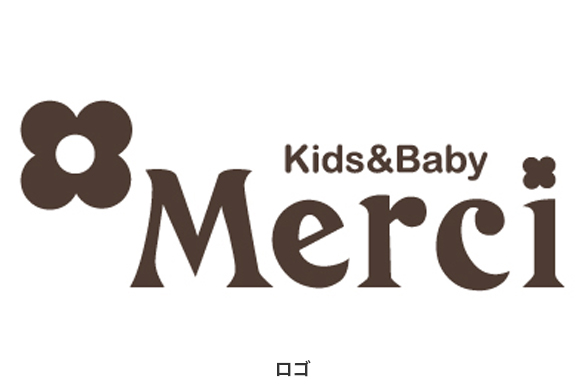 子ども服ショップの店舗デザイン｜メルシーのロゴマーク