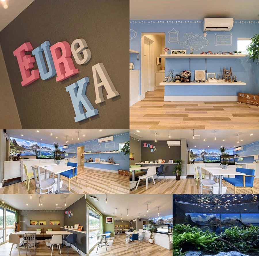CAFE EUREKA（カフェ　ユリイカ）｜カフェ｜スーパーボギーデザイン事務所｜大人かわいいカフェの内装｜名古屋の店舗デザイン